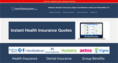 Desktop Screenshot of benefitplanquotes.com